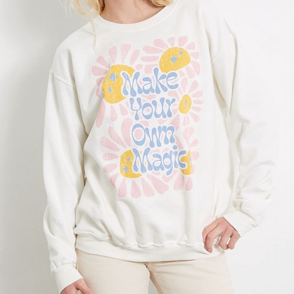 PacSun Sweaters - PacSun Golden Hour Make Your Own Magic Sweatshirt XS/Small